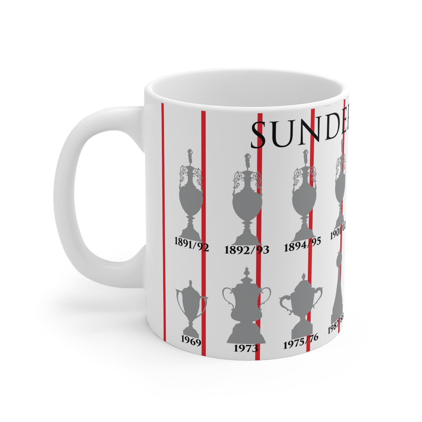 Sunderland Trophies Collection Mug - White
