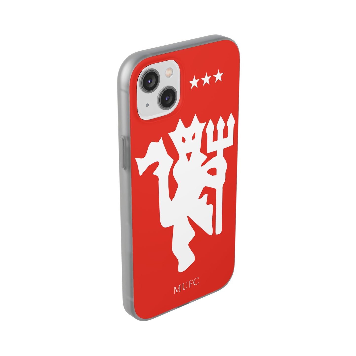 Manchester United iPhone Flexi Case - iPhone 16, 15, 14, Plus/Pro/Pro Max - Red