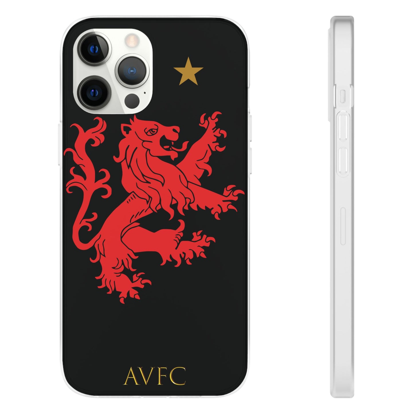 Aston Villa 150th Anniversary iPhone Flexi Case - Black