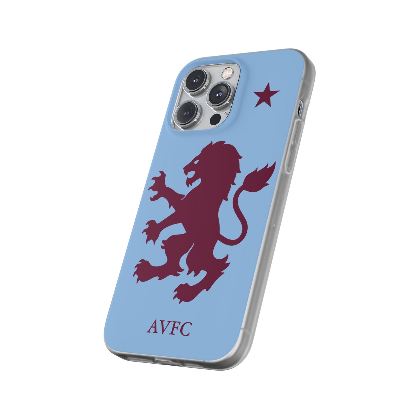 Aston Villa iPhone Flexi Case - iPhone 16, 15, 14, Plus/Pro/Pro Max - Blue