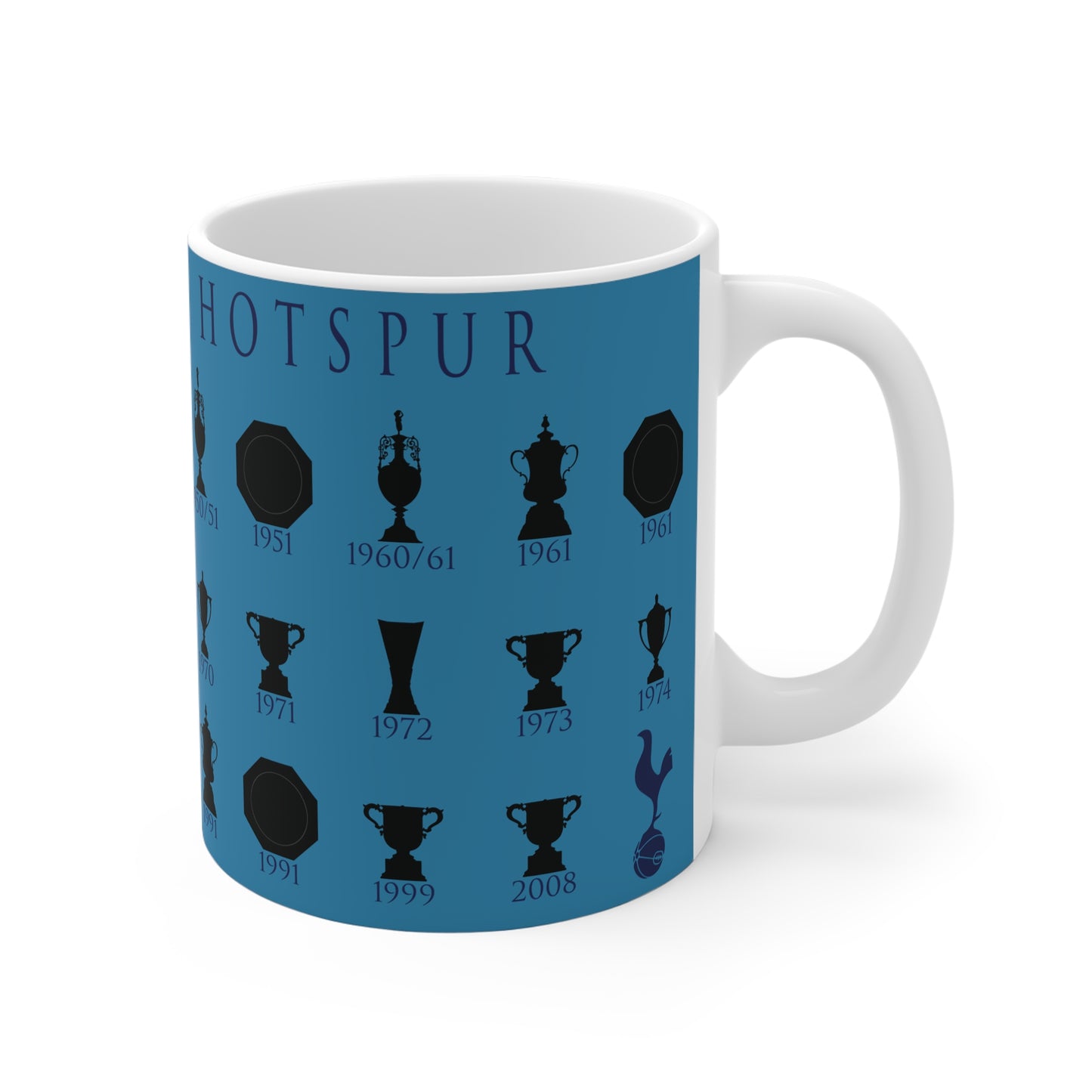 Tottenham Hotspur Trophies Collection Mug - Cyan