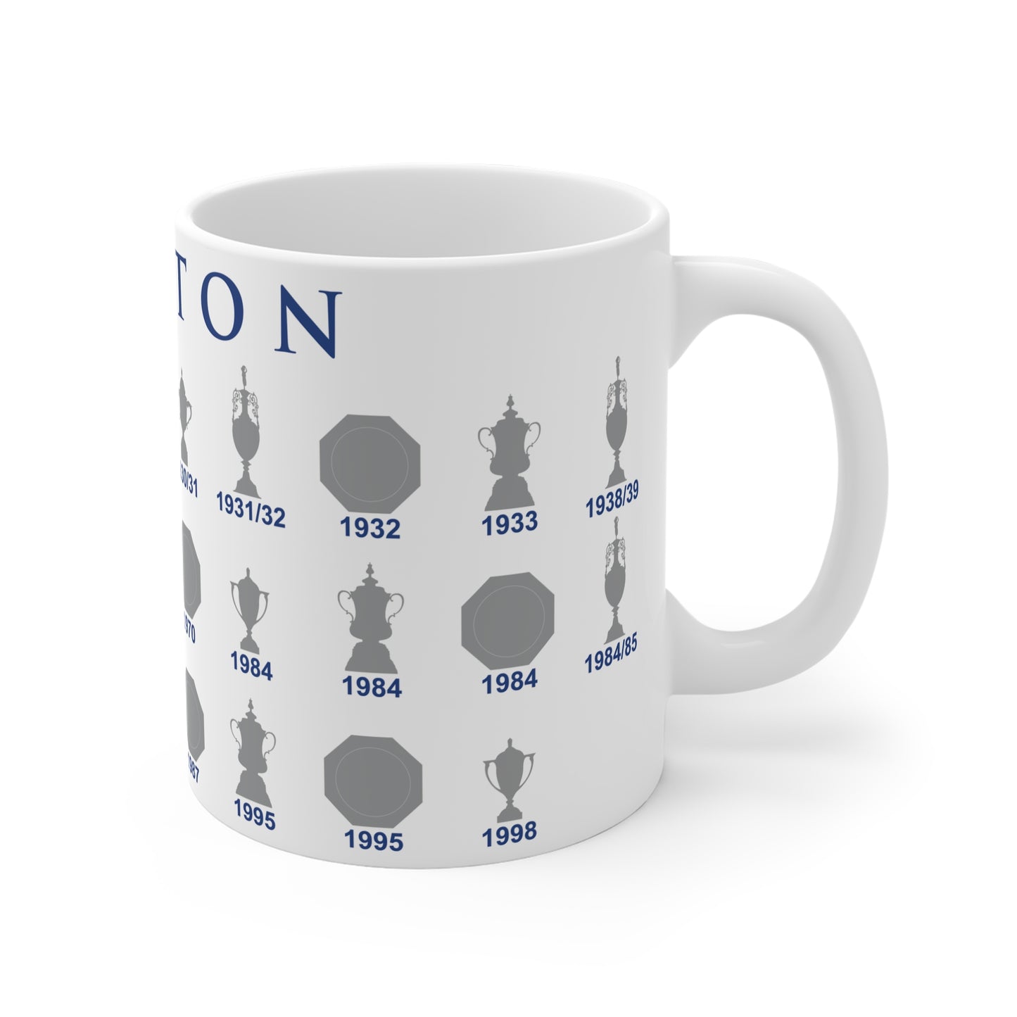 Everton Trophies Collection Mug - White