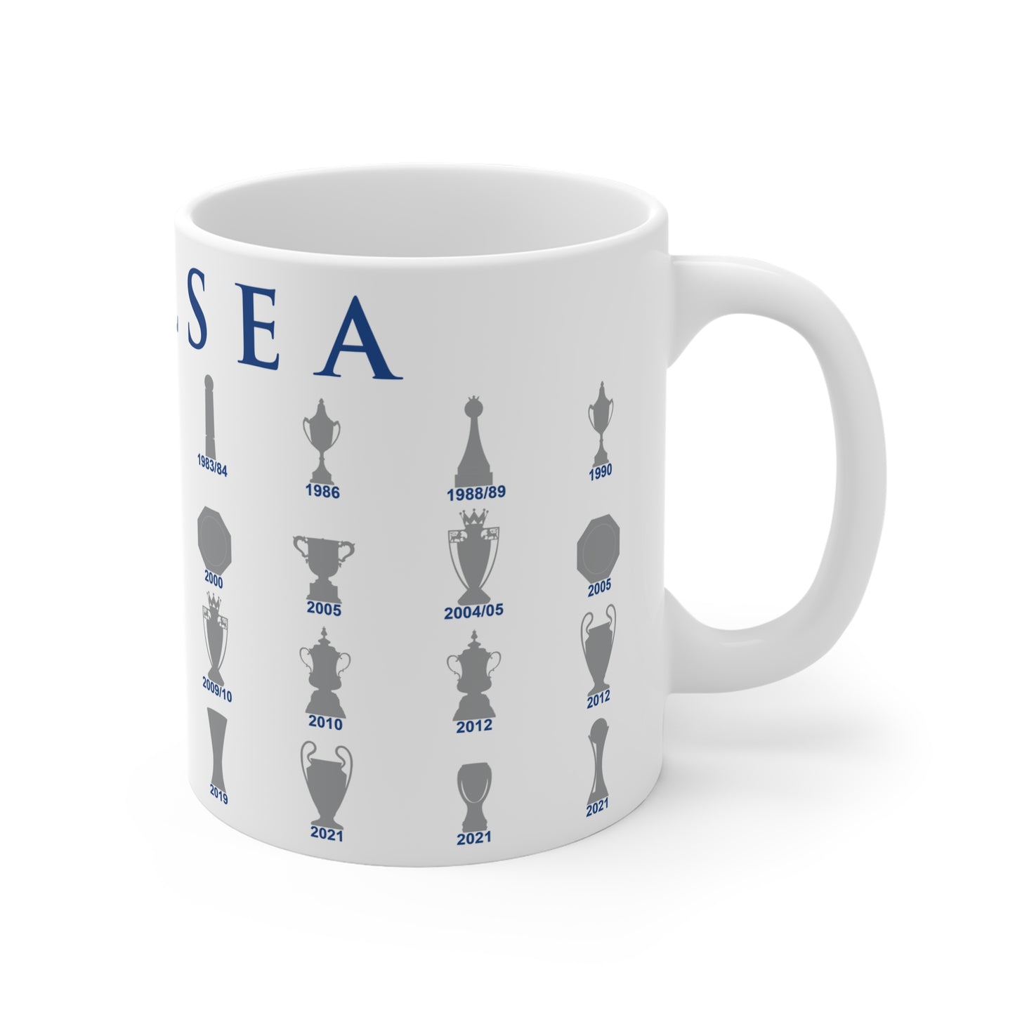 Chelsea Trophies Collection Mug - White