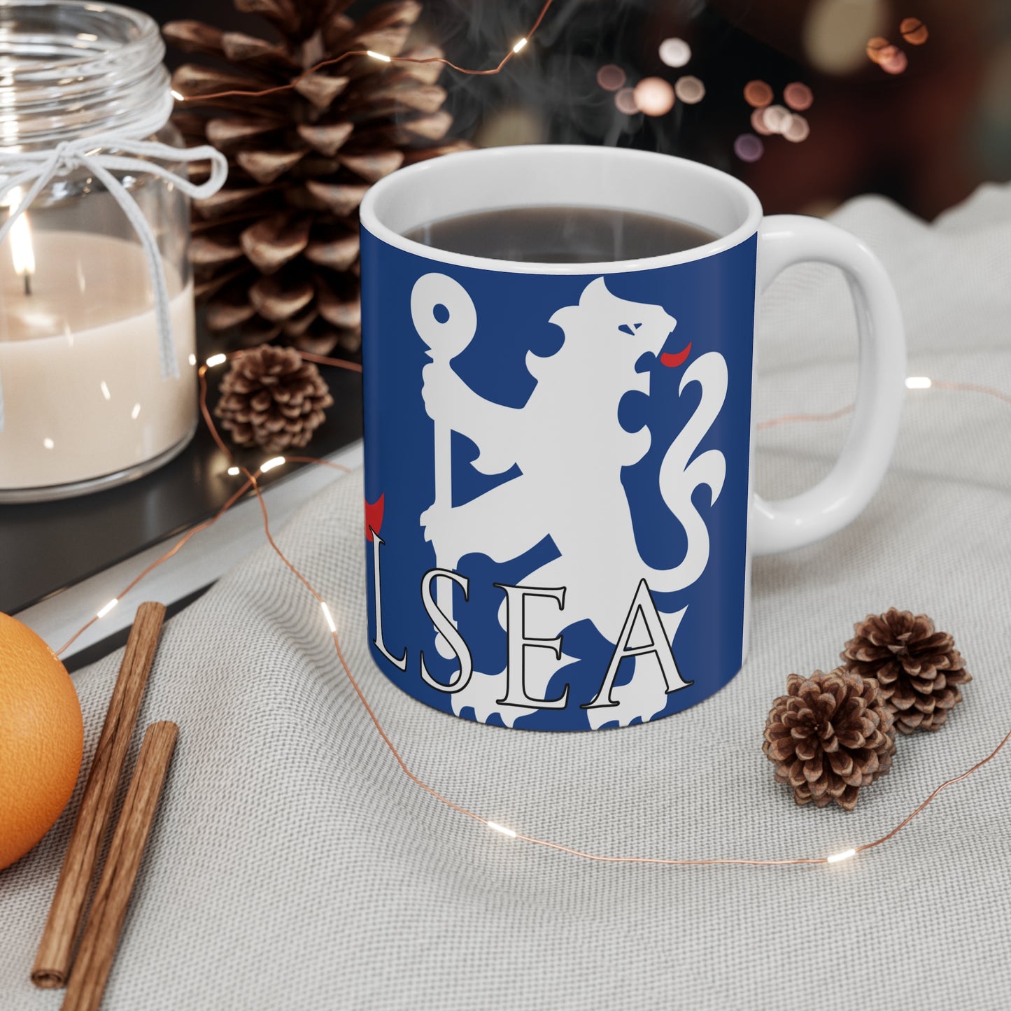 Chelsea Lion Mug - Blue