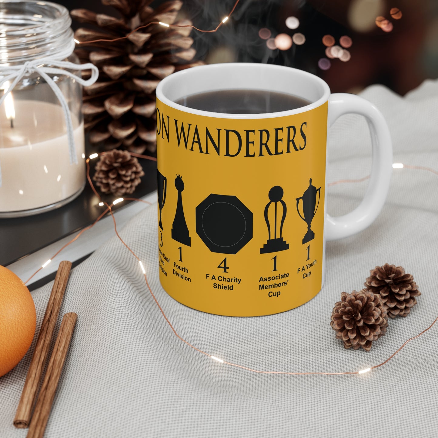 Wolverhampton Wanderers Trophies Mug - Gold