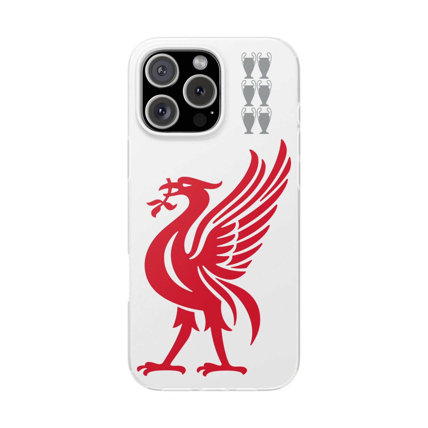 Liverpool White iPhone Flexi Case - iPhone 16, 15, 14, Plus/Pro/Pro Max