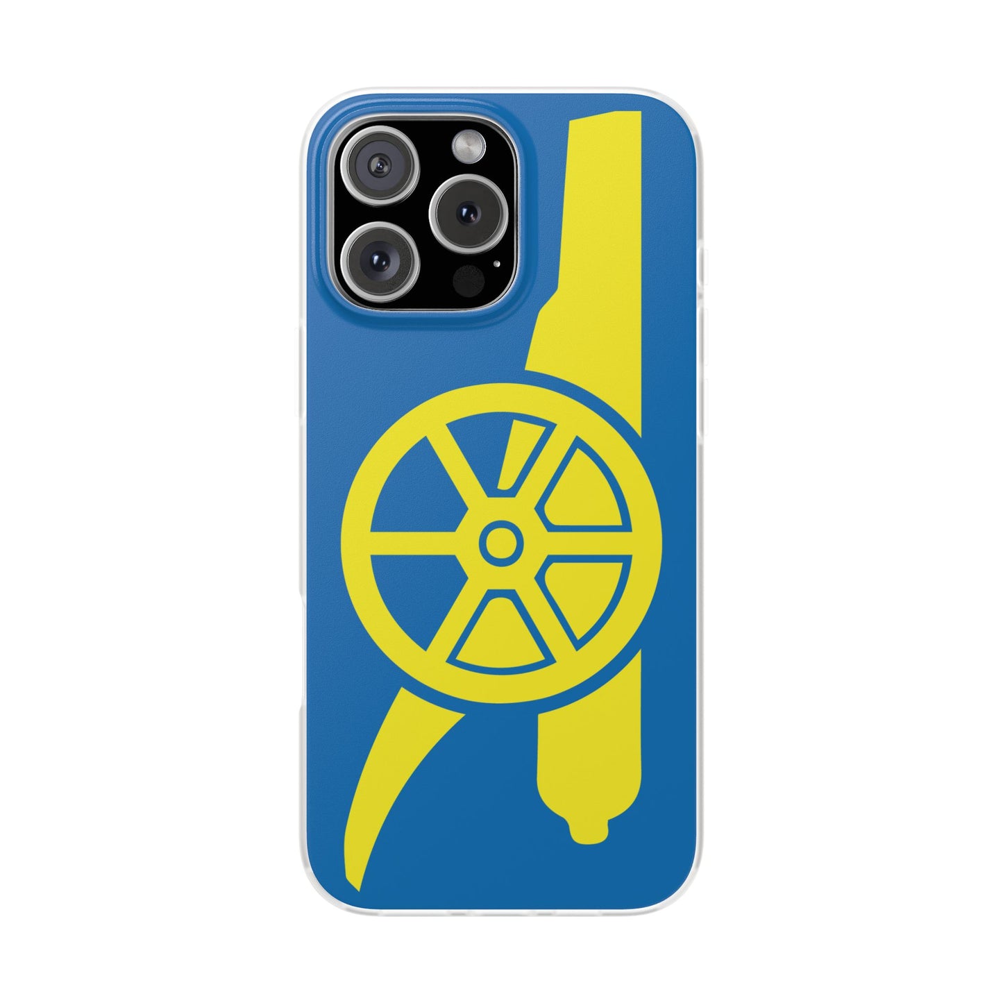 Arsenal Cannon Blue iPhone Flexi Case - iPhone 16, 15, 14, Plus/Pro/Pro Max