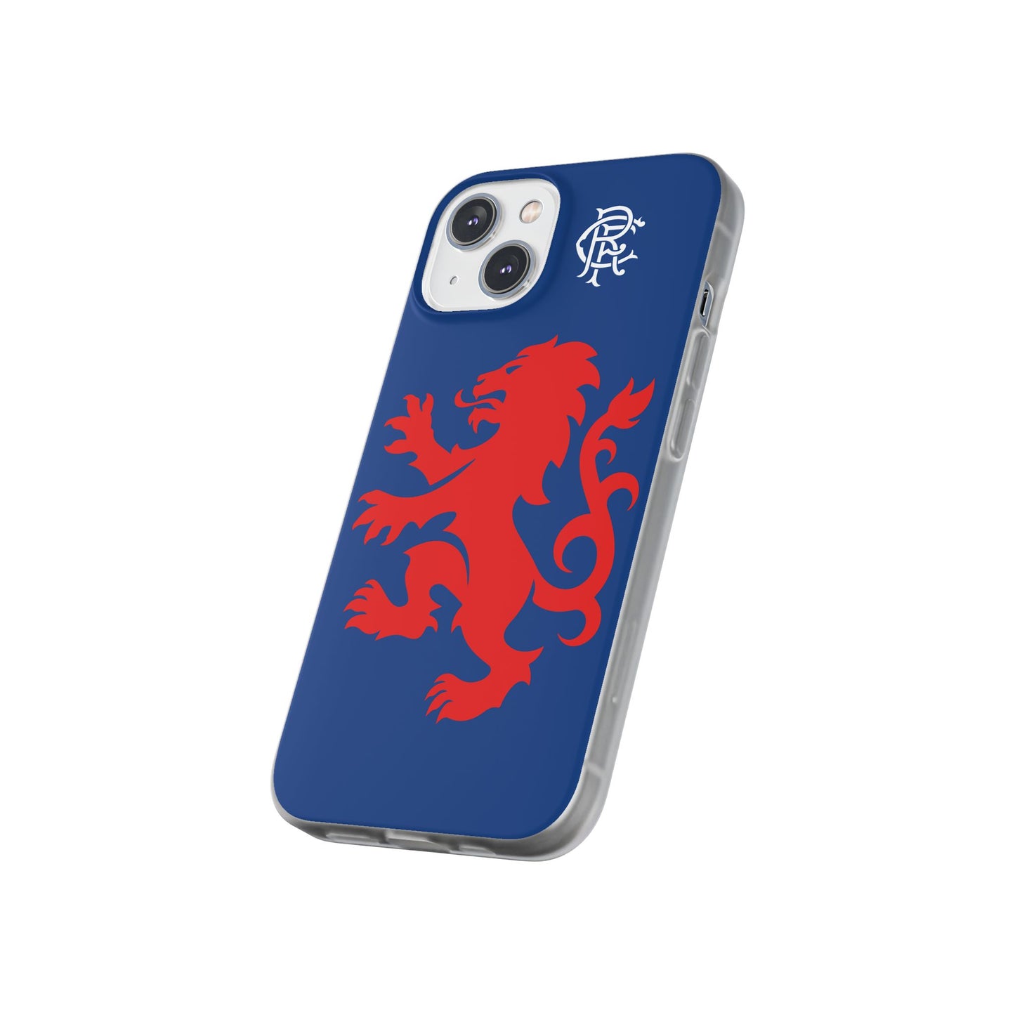 Rangers Lion & Monogram Blue iPhone Flexi Case - iPhone 16, 15, 14, Plus/Pro/Pro Max