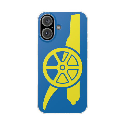 Arsenal Cannon Blue iPhone Flexi Case - iPhone 16, 15, 14, Plus/Pro/Pro Max