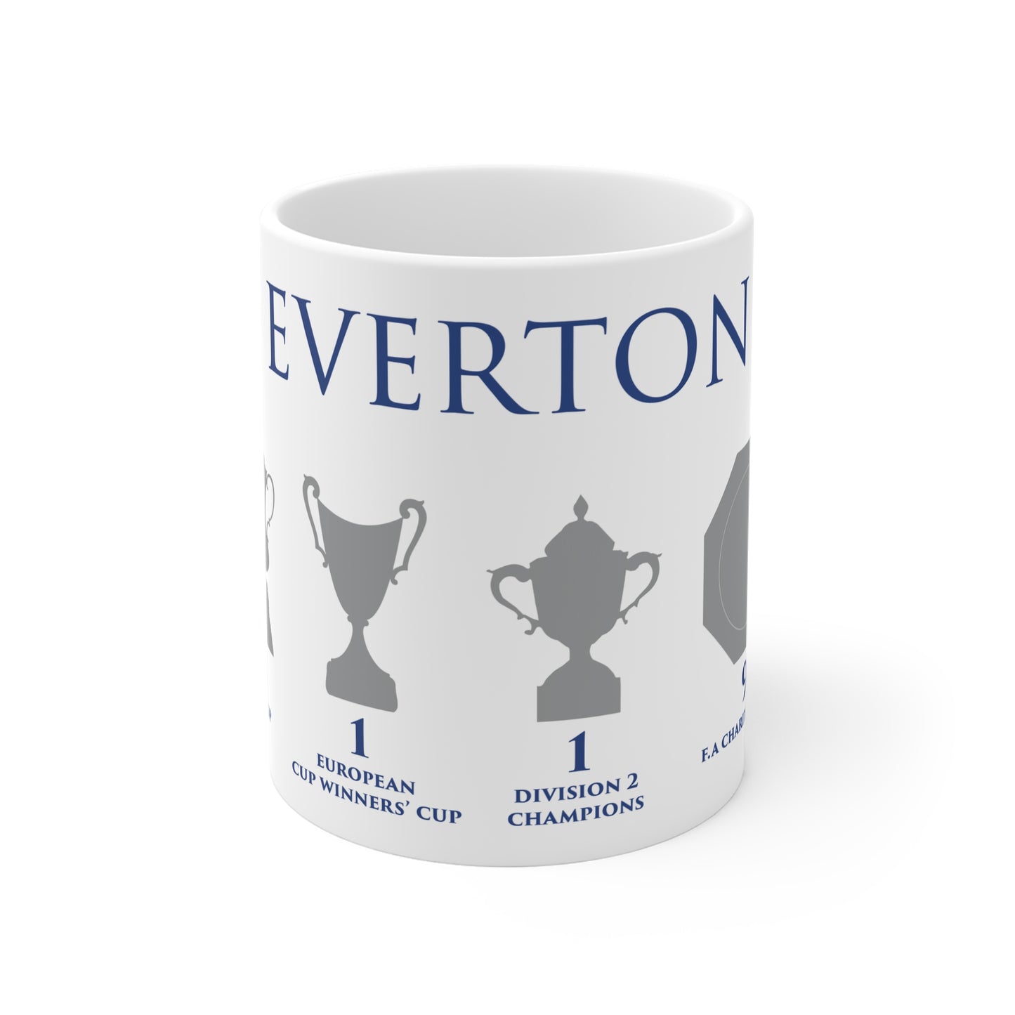 Everton Trophies Mug - White