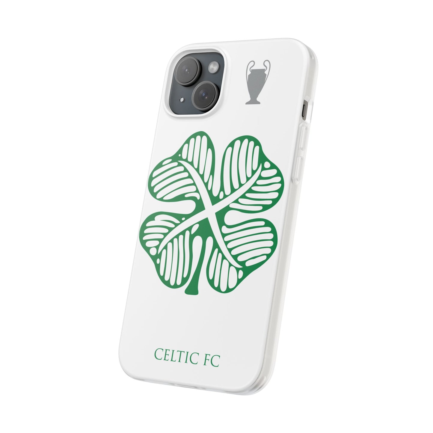 Celtic White iPhone Flexi Case - iPhone 16, 15, 14, Plus/Pro/pro Max