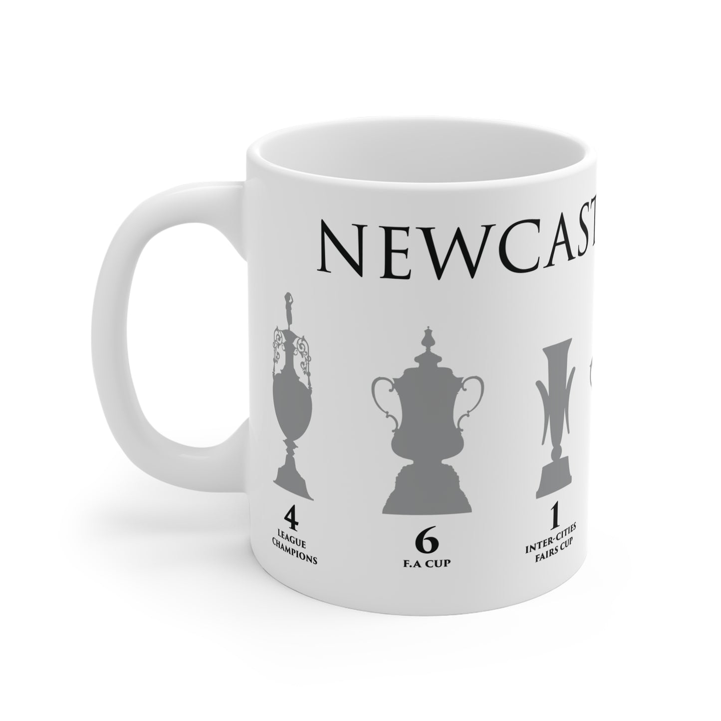 Newcastle United Trophies Mug - White