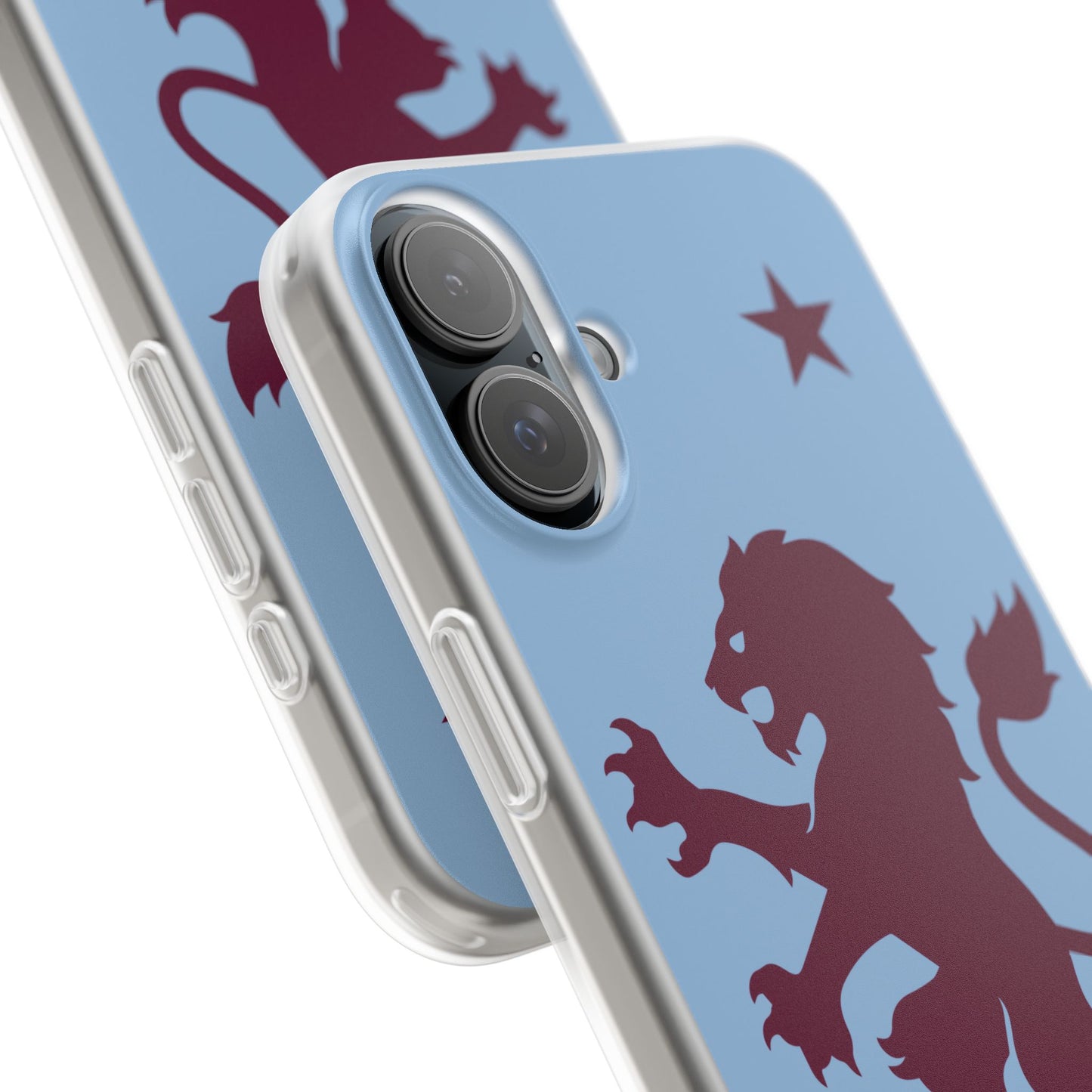 Aston Villa iPhone Flexi Case - iPhone 16, 15, 14, Plus/Pro/Pro Max - Blue