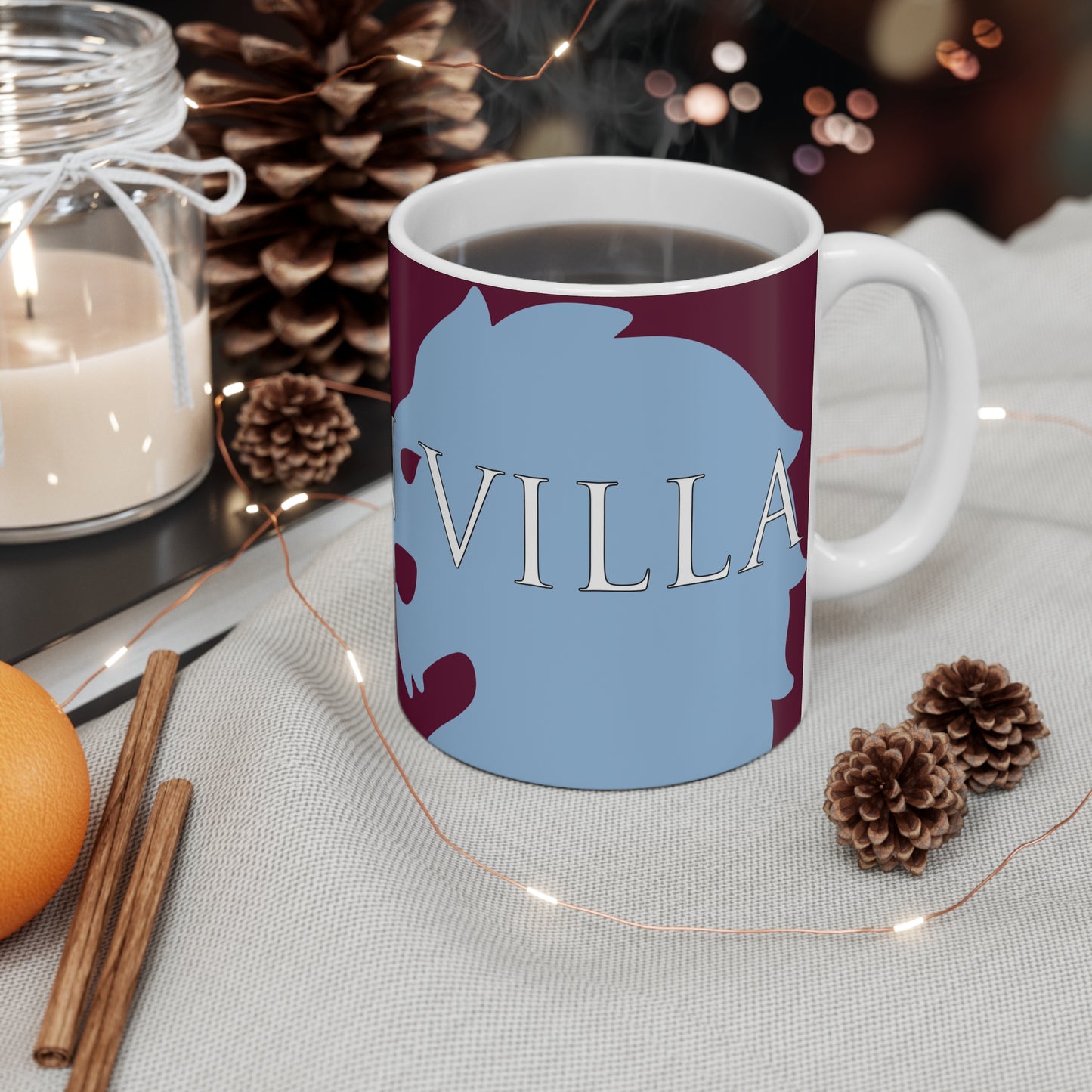 Aston Villa Lion Mug - Claret