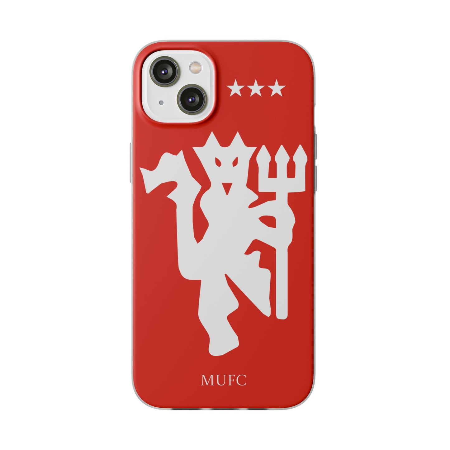 Manchester United iPhone Flexi Case - iPhone 16, 15, 14, Plus/Pro/Pro Max - Red