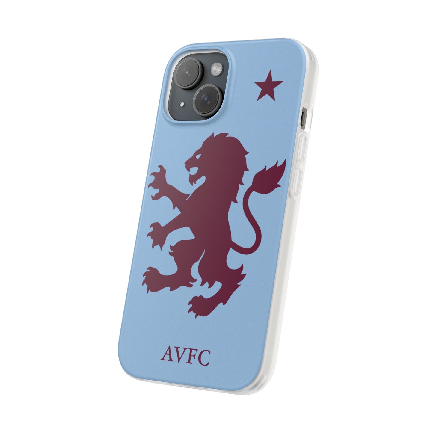 Aston Villa iPhone Flexi Case - iPhone 16, 15, 14, Plus/Pro/Pro Max - Blue