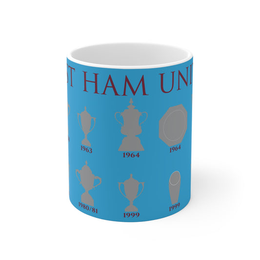 West Ham United Trophies Collection Mug - Blue