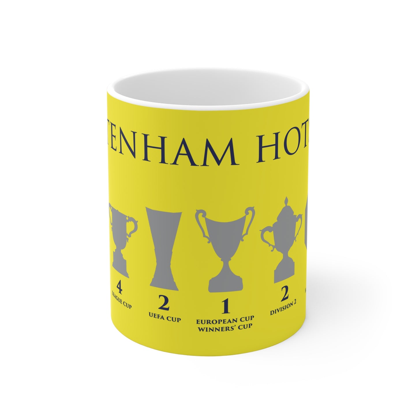 Tottenham Hotspur Trophies Mug - Yellow