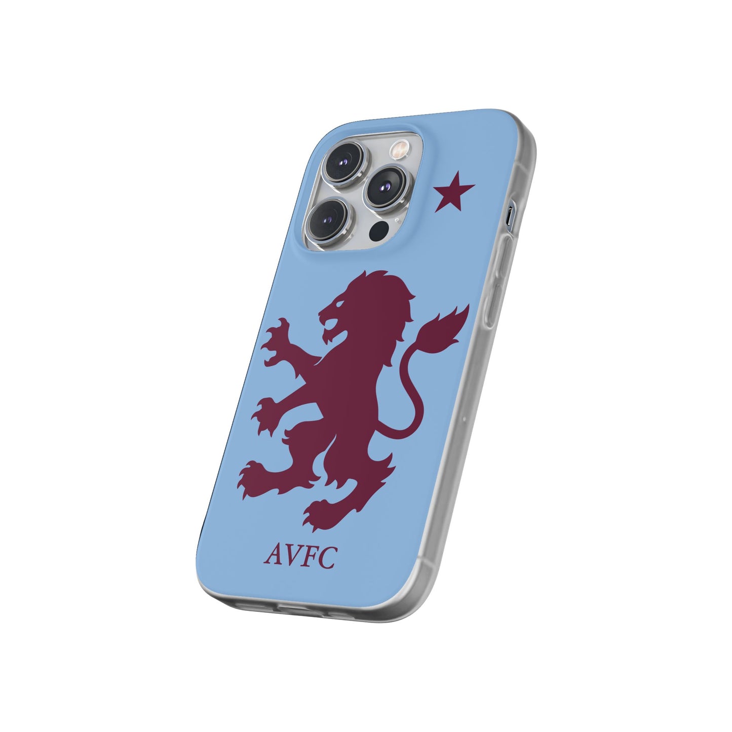 Aston Villa iPhone Flexi Case - iPhone 16, 15, 14, Plus/Pro/Pro Max - Blue