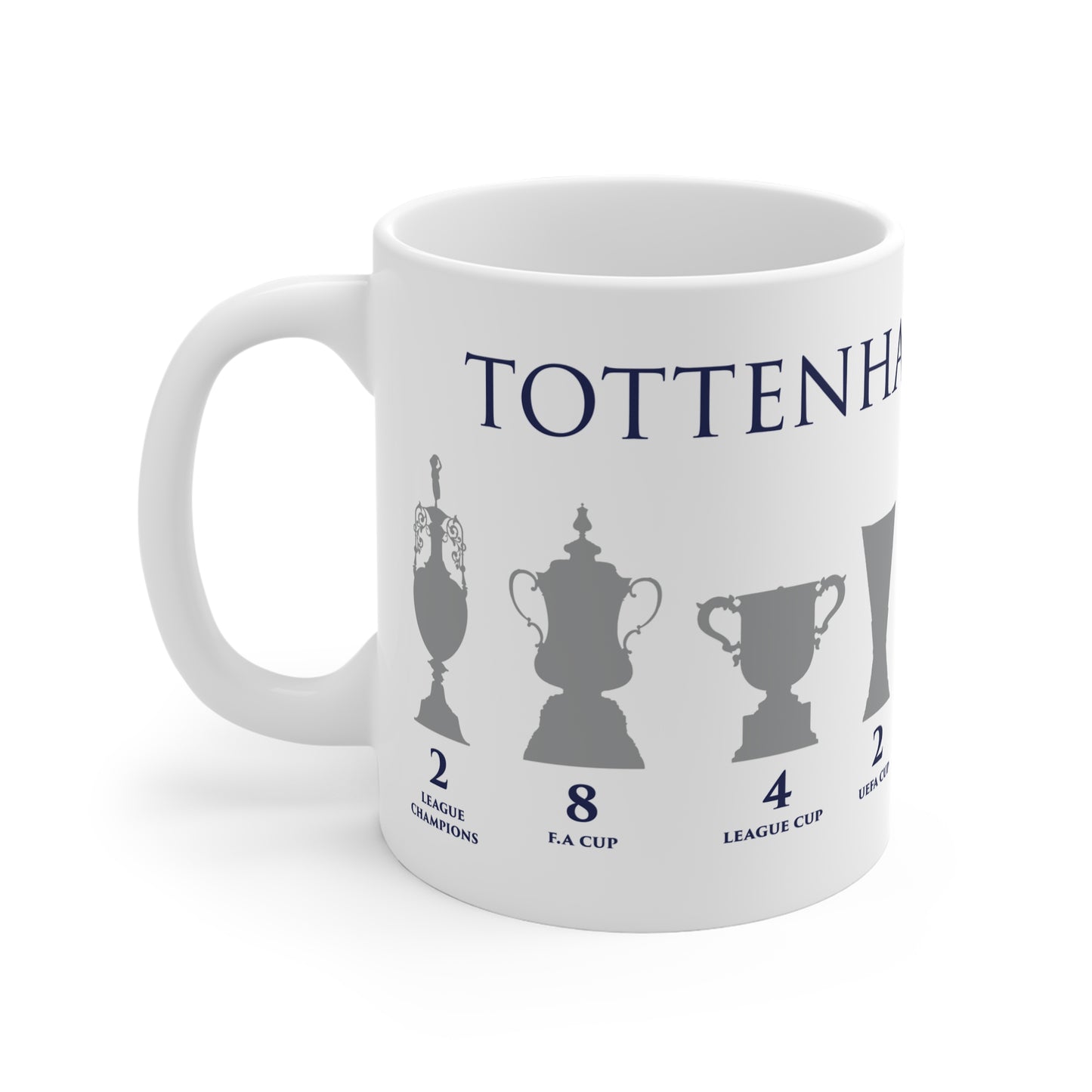 Tottenham Hotspur Trophies Mug - White