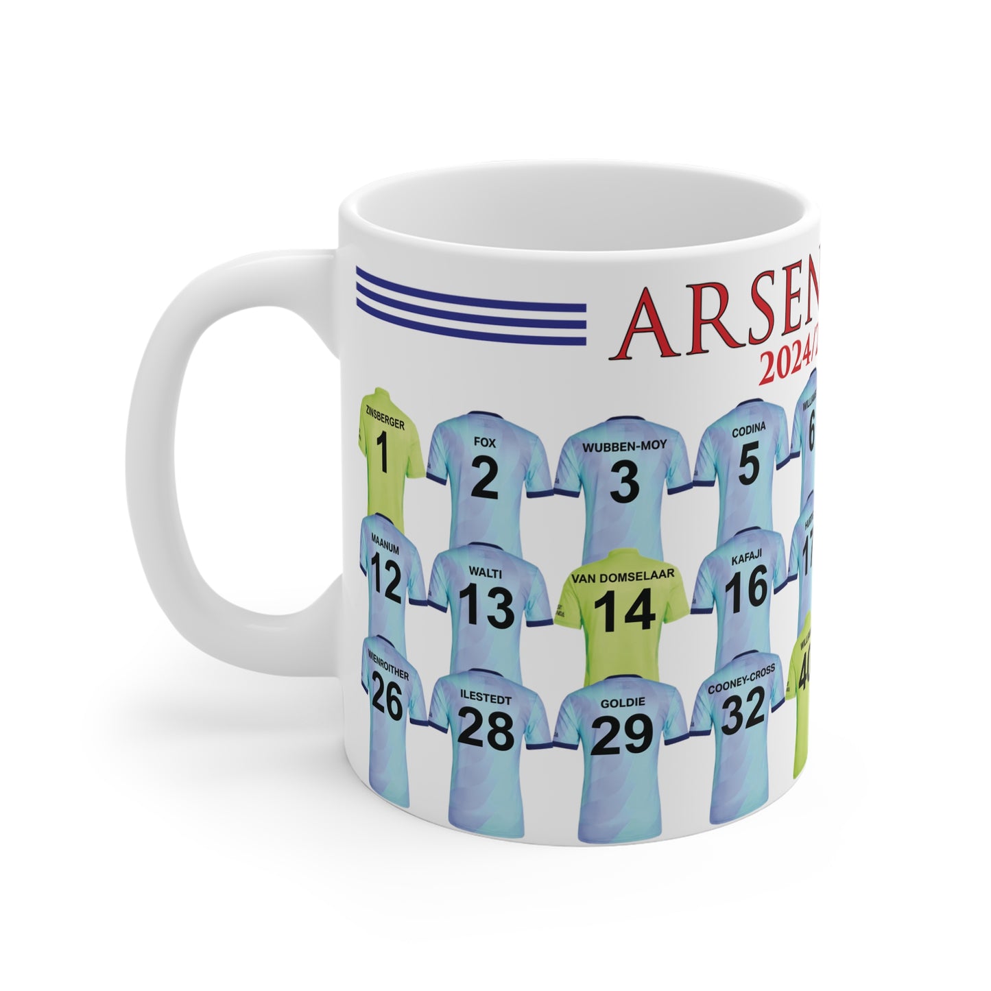 Arsenal Women 2024/25 Squad Third Kit Mug