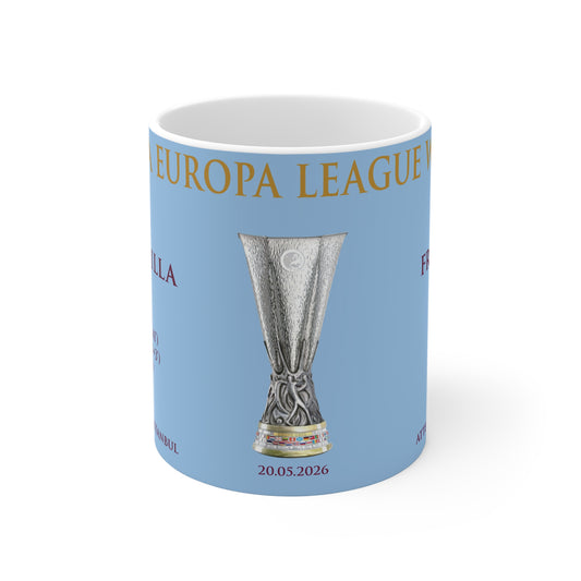 Aston Villa Europa League Winners Mug - Blue