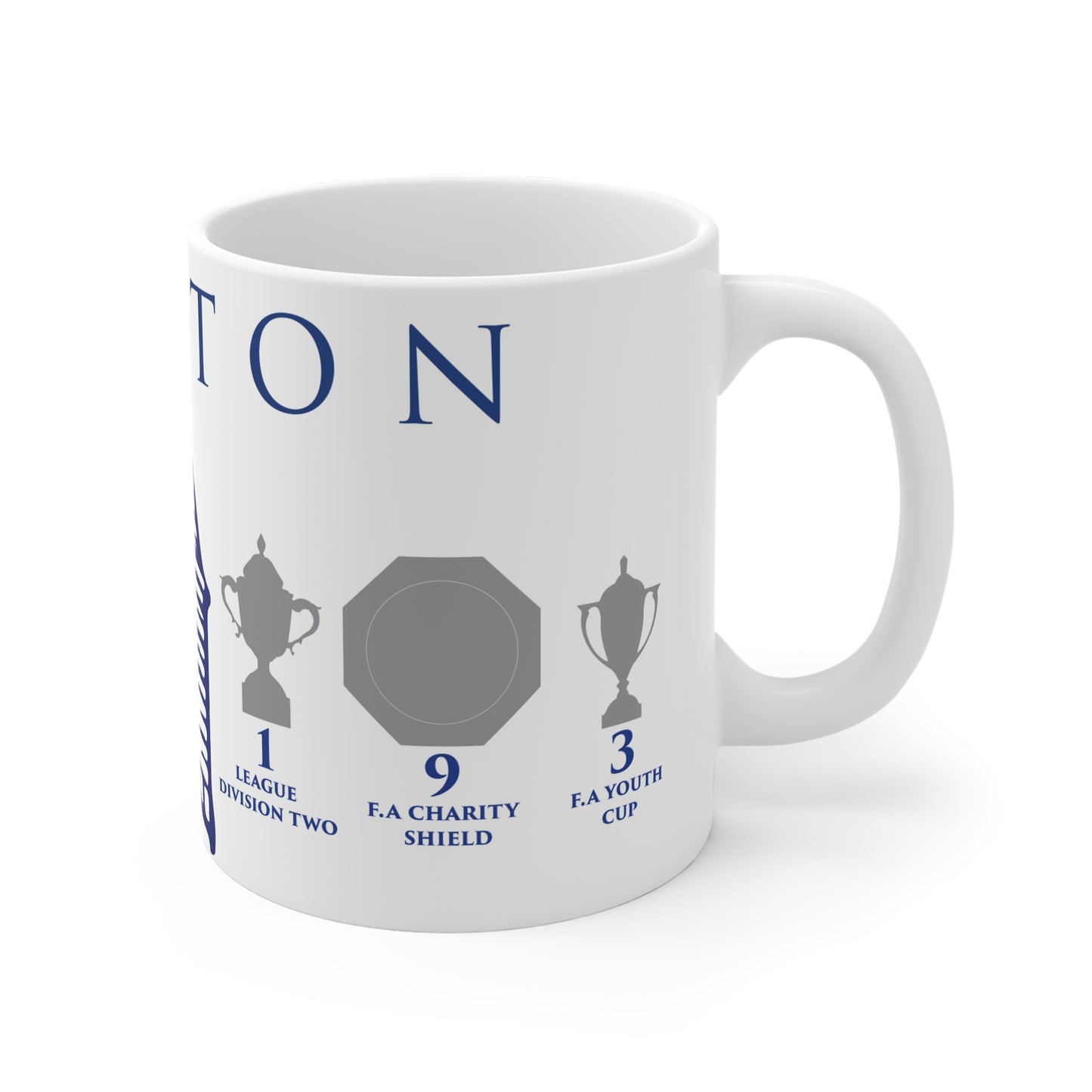 Everton Trophies & Tower Mug - White