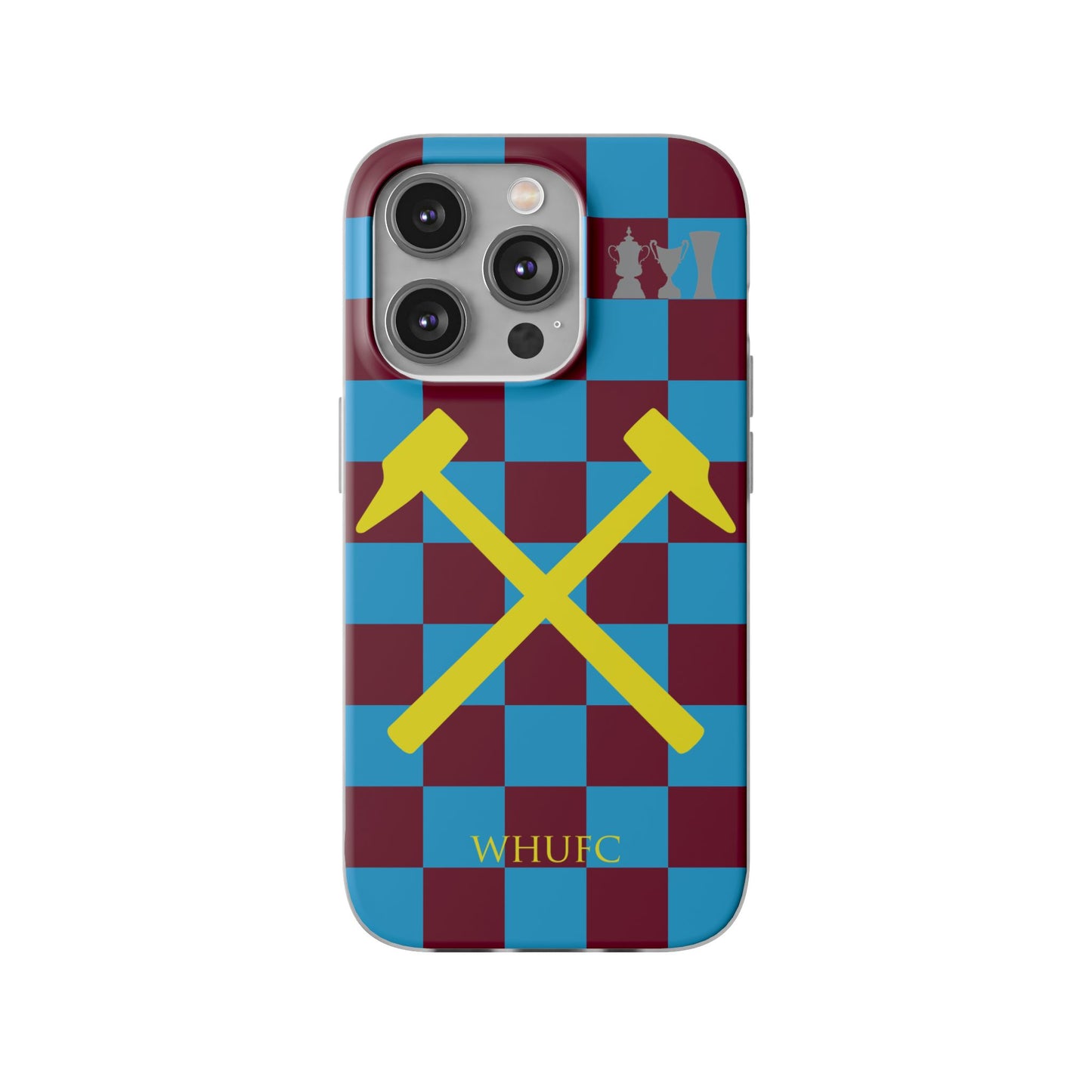 West Ham United Claret & Blue iPhone Flexi Case - iPhone 16, 15, 14, Plus/Pro/Pro Max