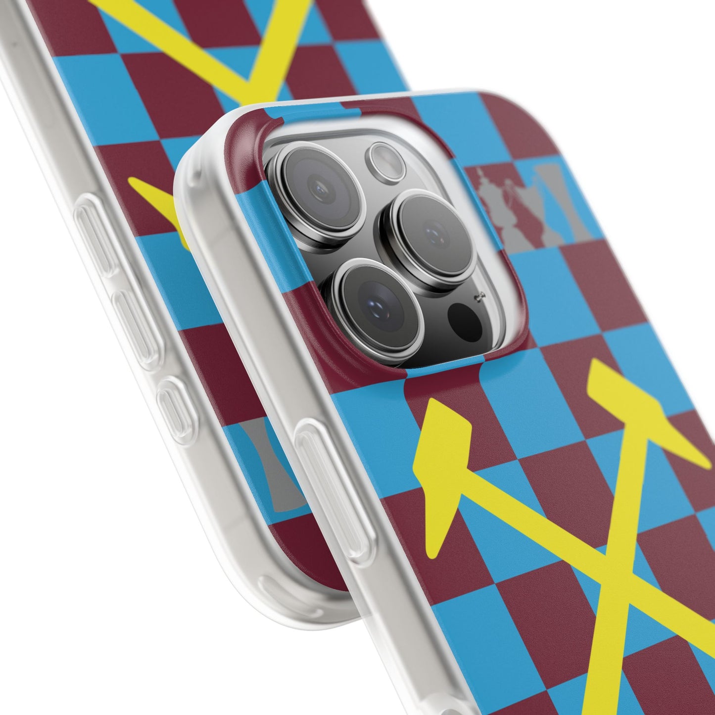 West Ham United Claret & Blue iPhone Flexi Case - iPhone 16, 15, 14, Plus/Pro/Pro Max