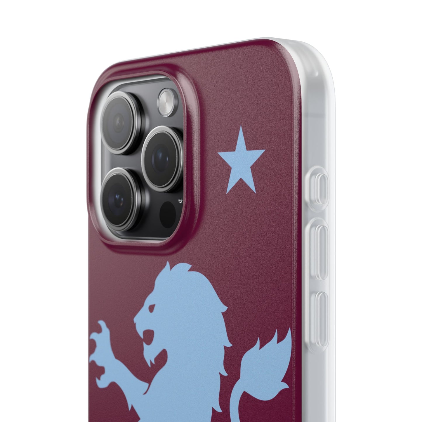 Aston Villa iPhone Flexi Case - iPhone 16, 15, 14, Plus/Pro/Pro Max - Claret