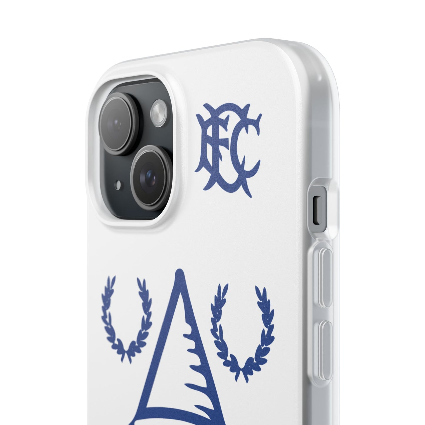 Everton Tower & Monogram White iPhone Flexi Case - iPhone 16, 15, 14 Plus/Pro/Pro Max