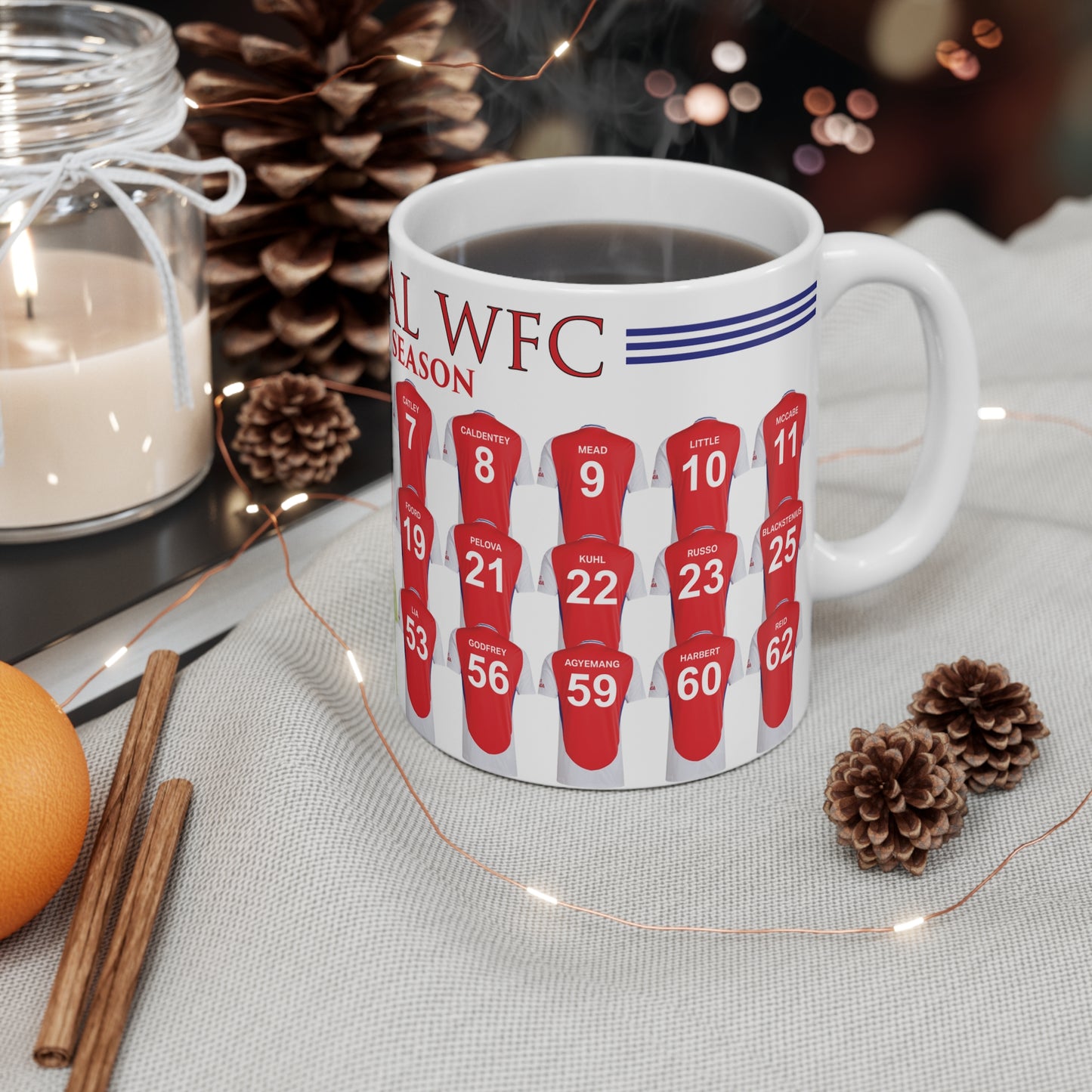 Arsenal Women 2024/25 Squad Home Kit Mug