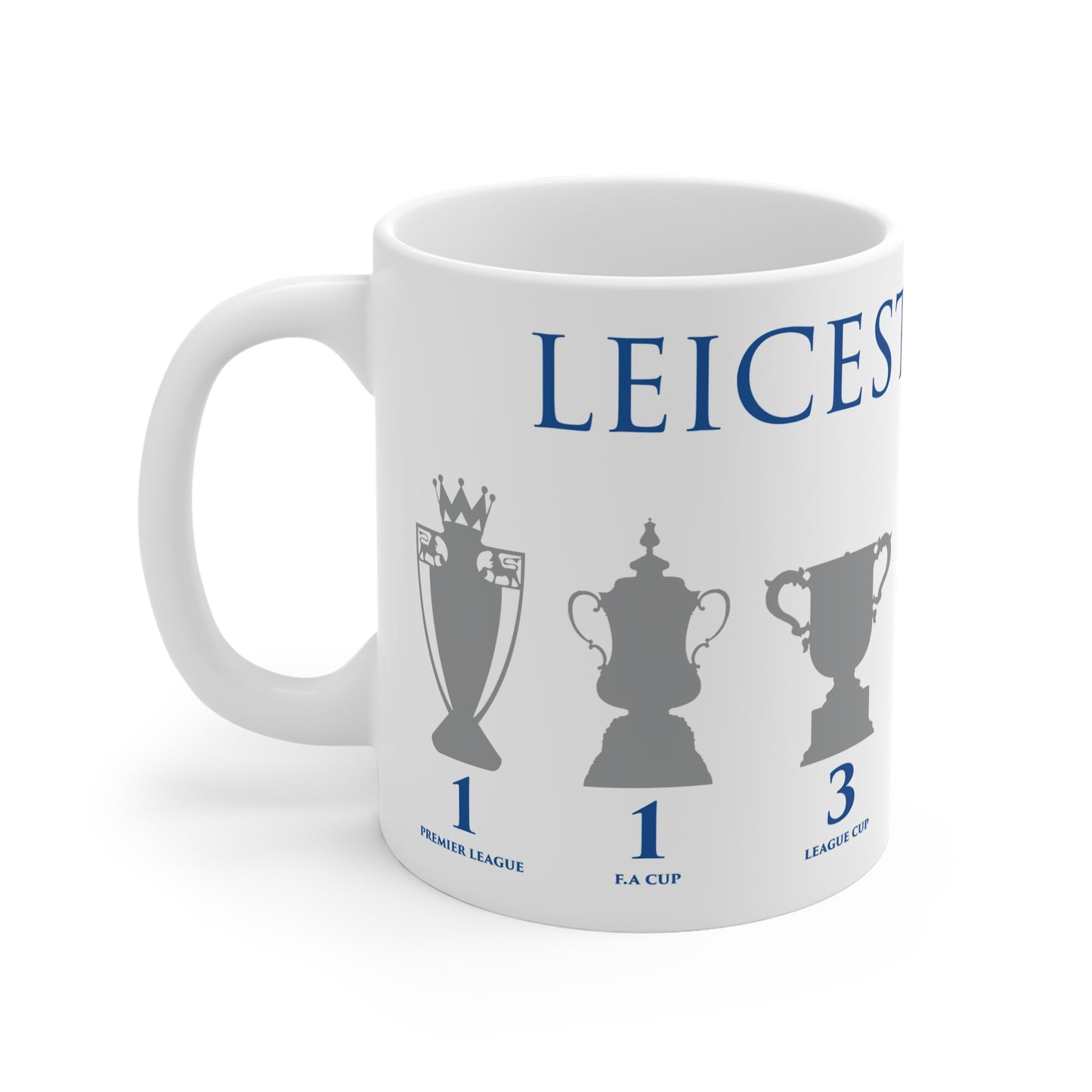 Leicester City Trophies Mug - White