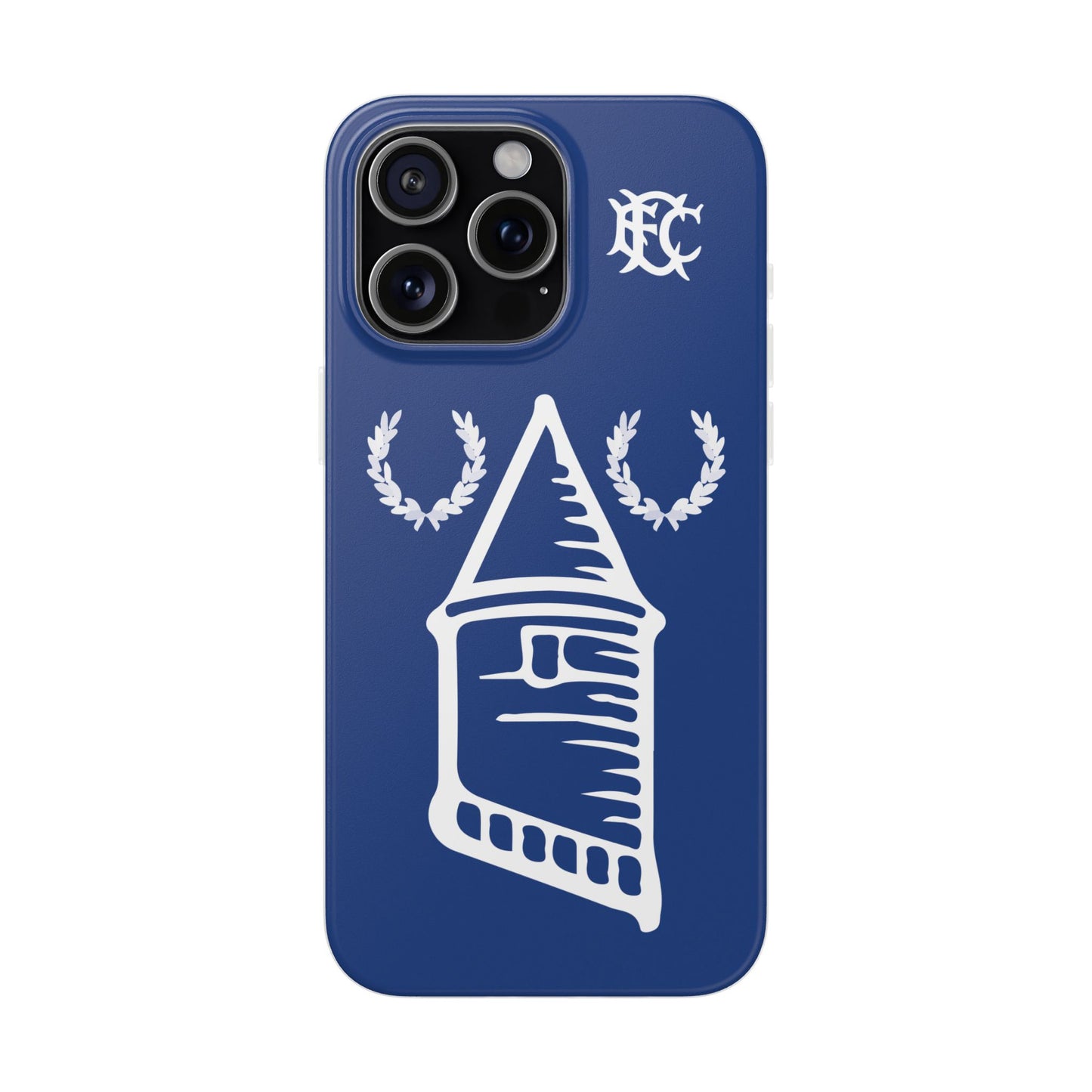 Everton Tower & Monogram Blue iPhone Flexi Case - iPhone 16, 15, 14, Plus/Pro/Pro Max