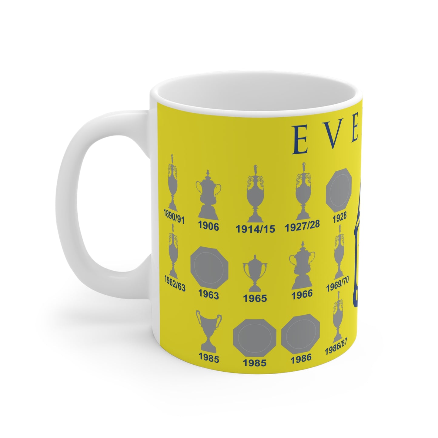 Everton Trophies Collection & Tower Mug - Yellow