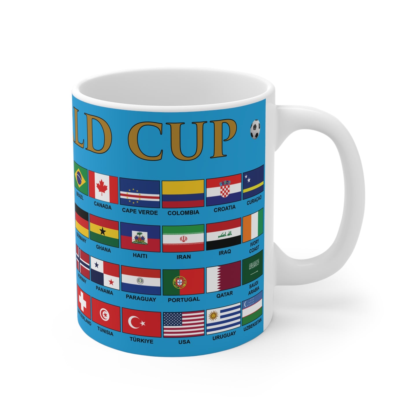 2026 Football World Cup Mug - Cyan