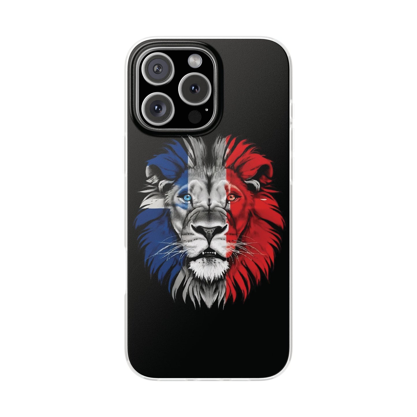Great Britain Union Jack Lion black iPhone Flexi Case - iPhone 12, 13, 14, 15, 16, Mini/Plus/Pro/Pro Max