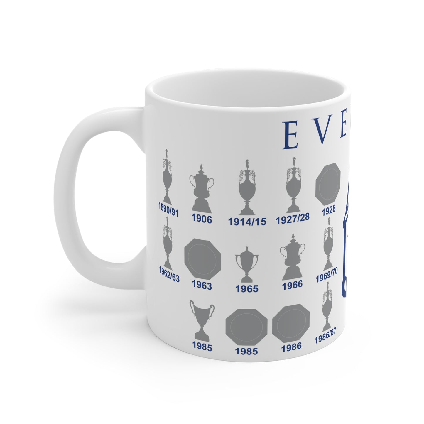 Everton Trophies Collection & Tower Mug - White