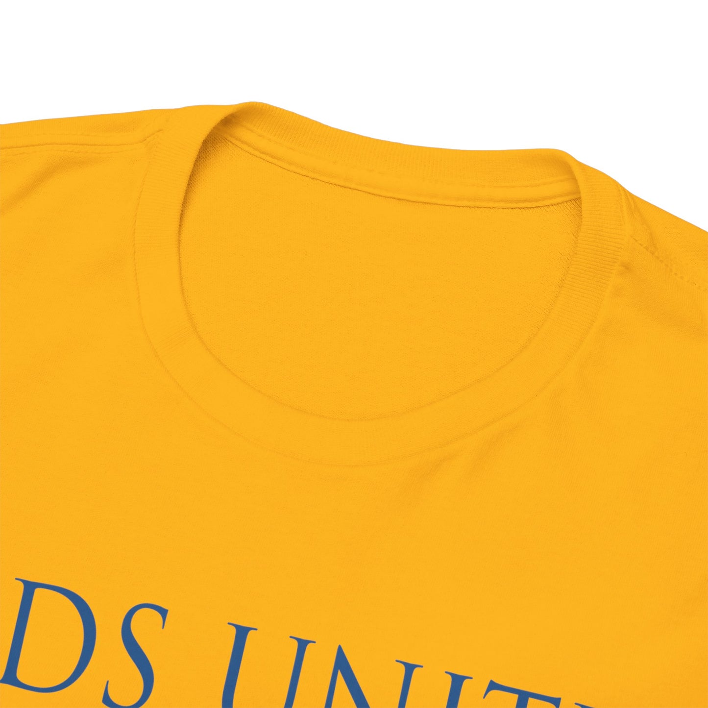 Leeds United Trophies Unisex Heavy Cotton T-Shirt - White/Black/Gold/Royal/Navy