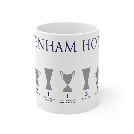 Tottenham Hotspur Trophies Mug - White