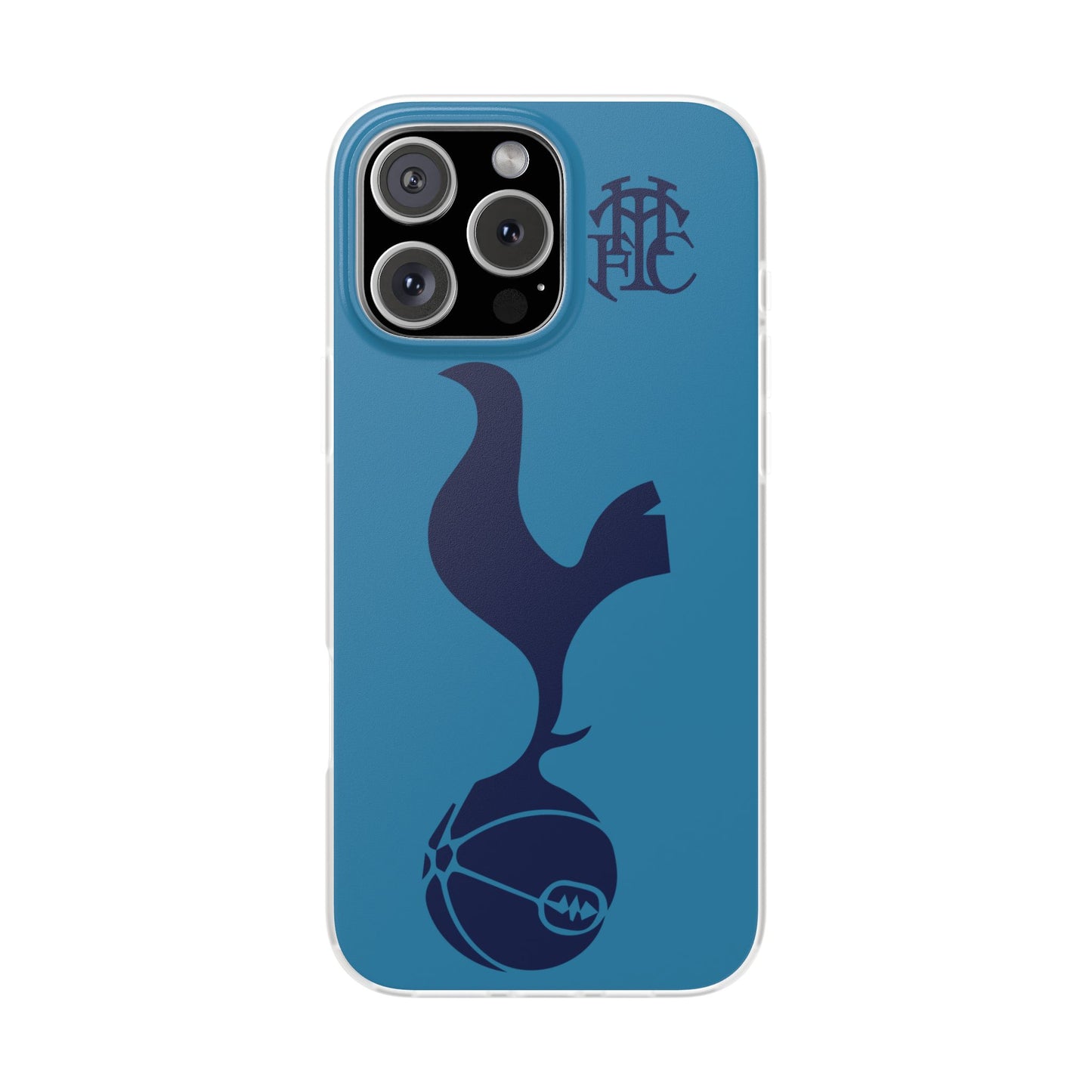 Tottenham Hotspur iPhone Flexi Case - iPhone 16, 15, 14, Plus/Pro/Pro Max - Cyan