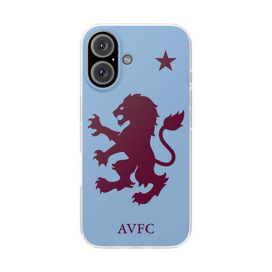 Aston Villa iPhone Flexi Case - iPhone 16, 15, 14, Plus/Pro/Pro Max - Blue