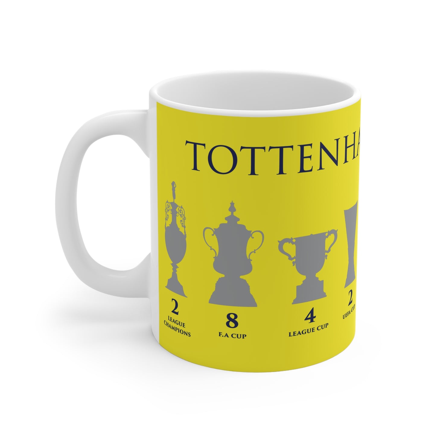 Tottenham Hotspur Trophies Mug - Yellow