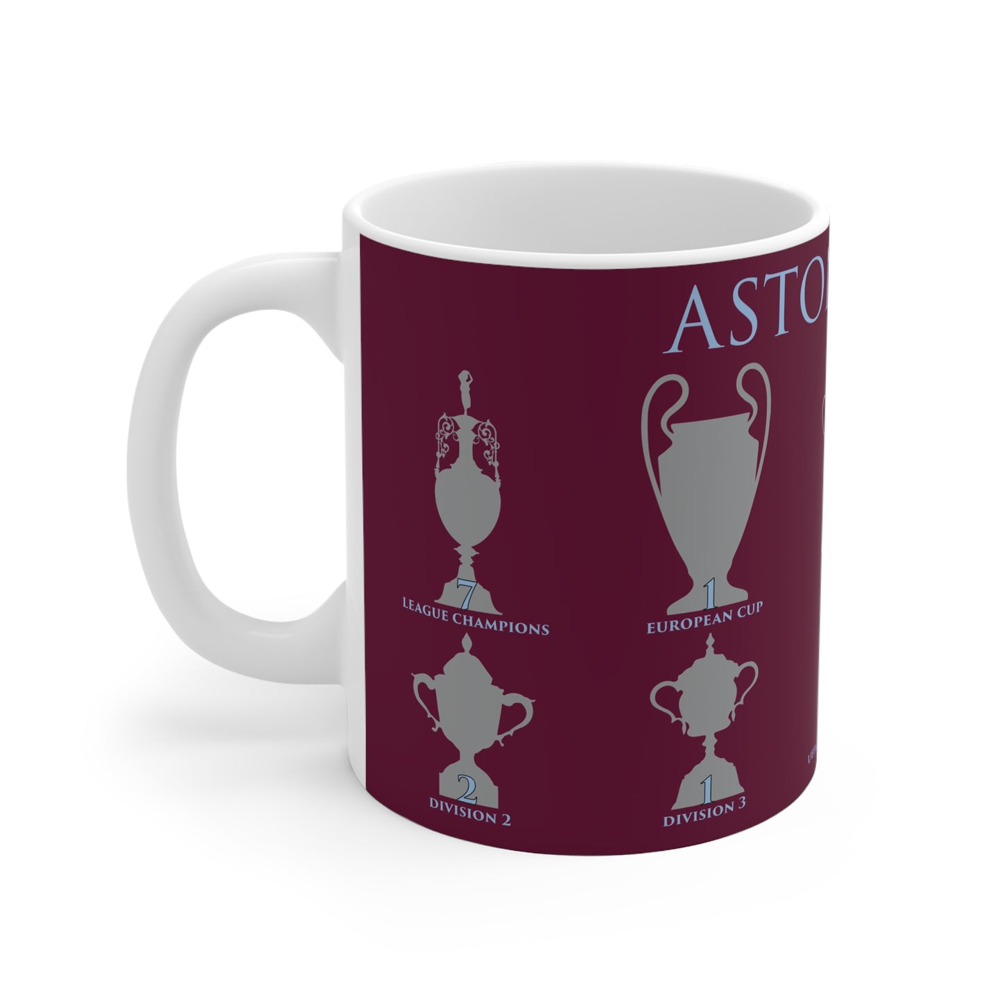 Aston Villa Trophies Mug - Claret