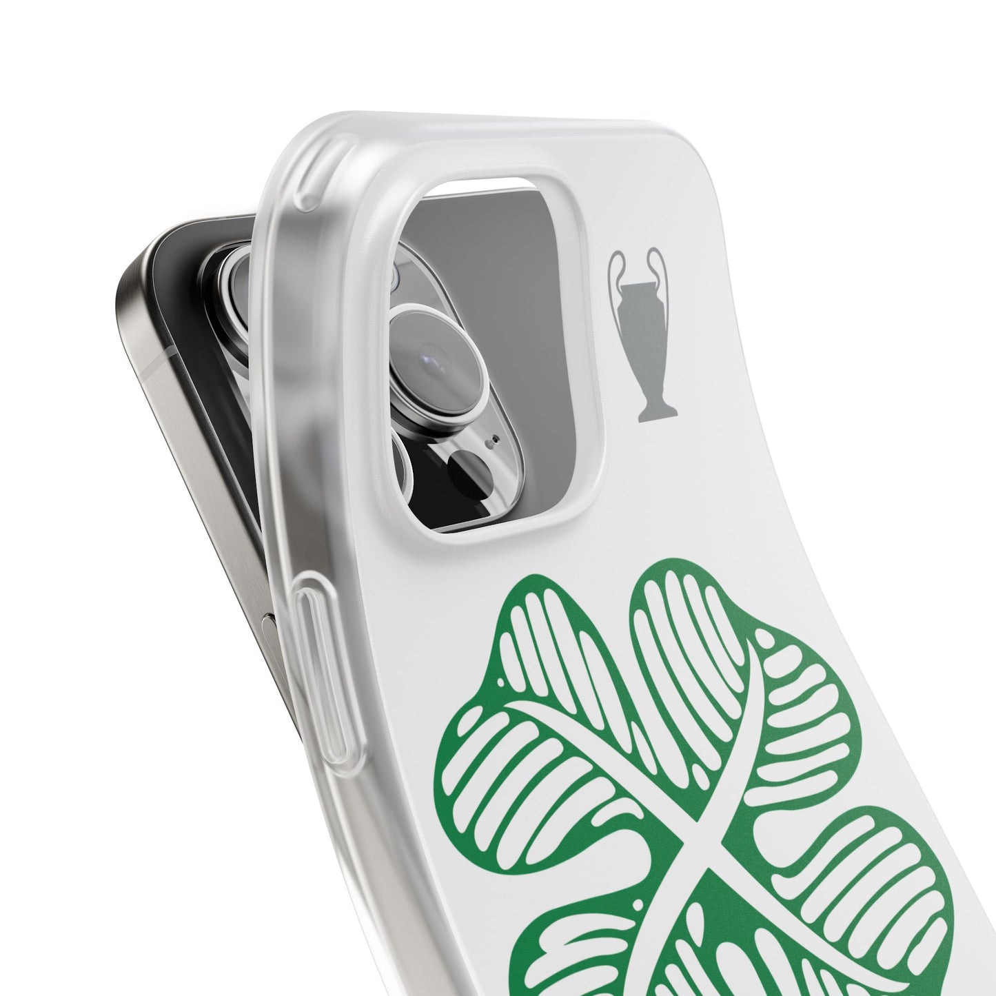 Celtic White iPhone Flexi Case - iPhone 16, 15, 14, Plus/Pro/pro Max