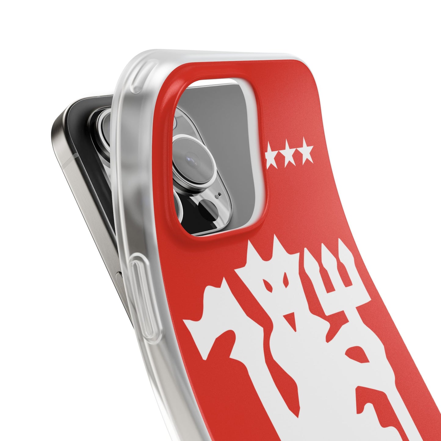 Manchester United iPhone Flexi Case - iPhone 16, 15, 14, Plus/Pro/Pro Max - Red