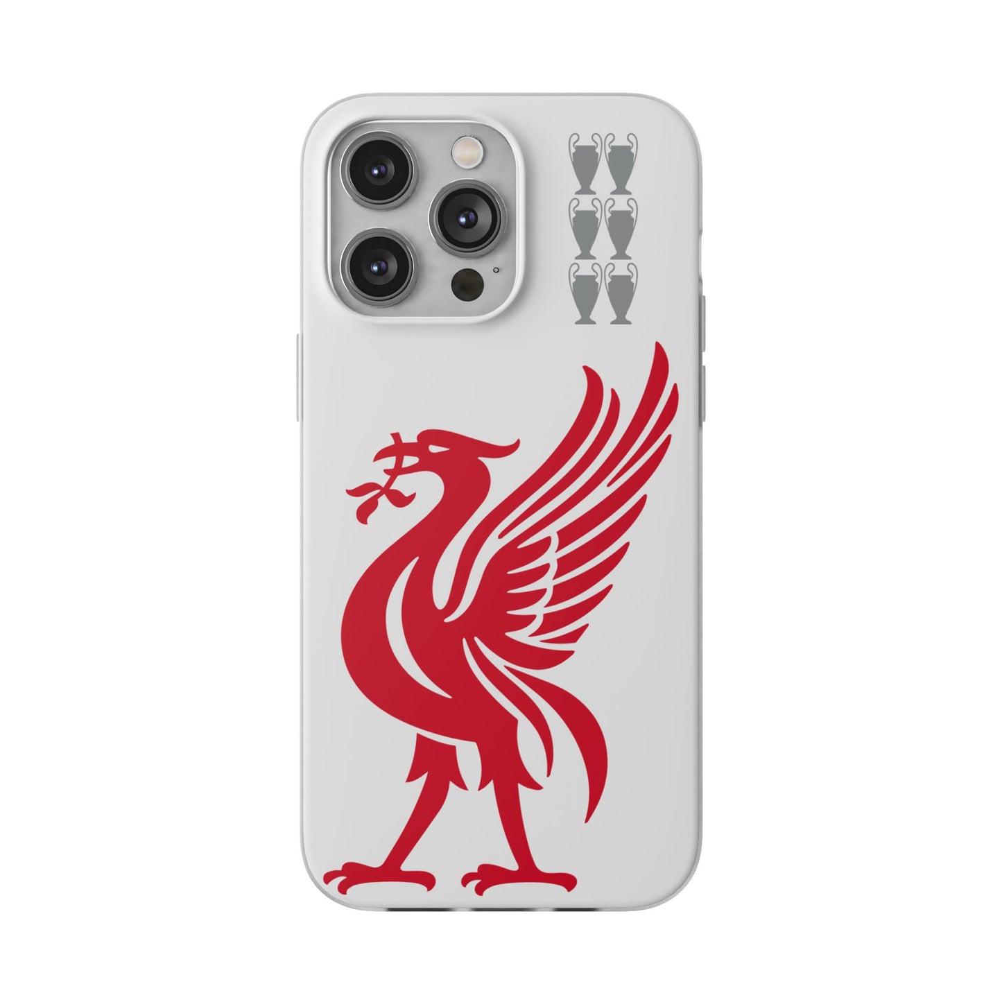 Liverpool White iPhone Flexi Case - iPhone 16, 15, 14, Plus/Pro/Pro Max