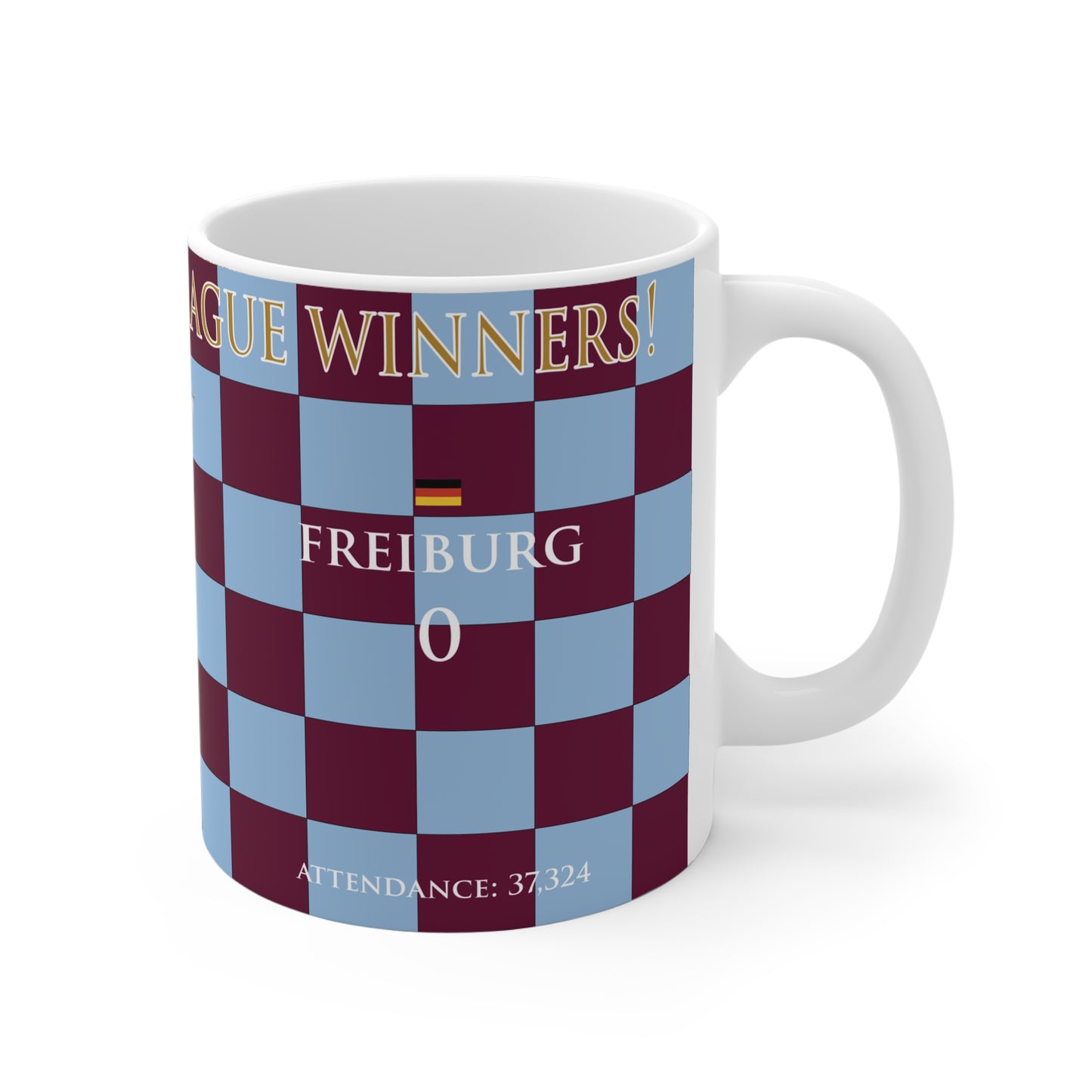 Aston Villa Europa League Winners Mug - Chequered