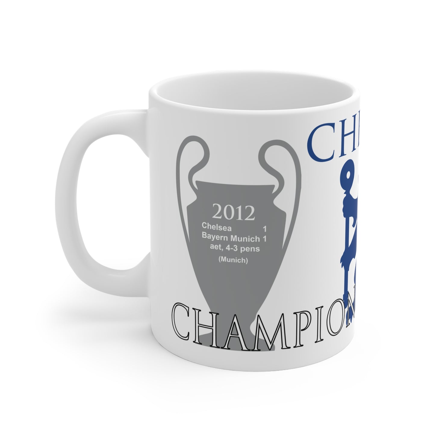 Chelsea Champions of Europe Mug - White