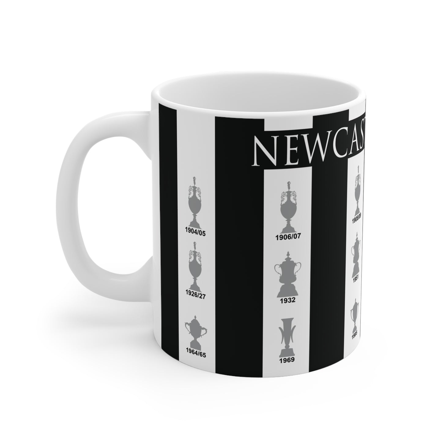 Newcastle United Trophies Collection Mug - Striped